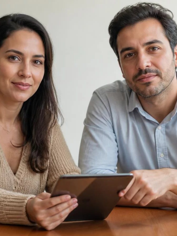 Grupo rindo logo após uma rodada, ainda com as folhas de anotação nas mãos